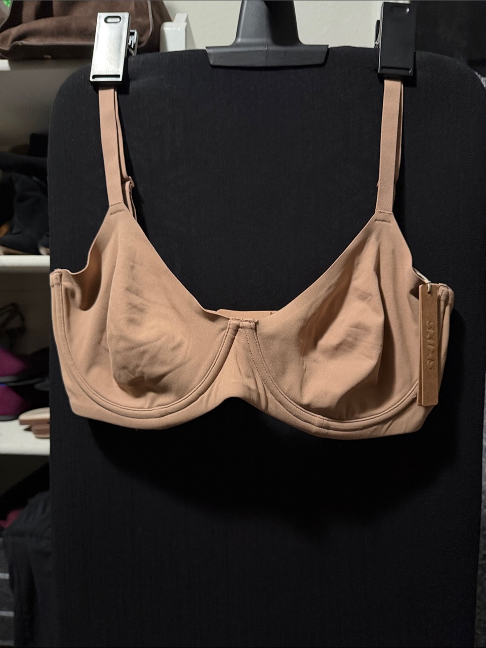 NWT Skims Fits Everybody Unlined Demi Bra - Sienna 36DD